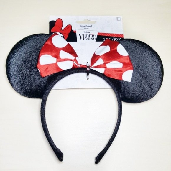 Disney | Minnie Mouse Red Bow Headband Bandeau - Picture 1 of 2